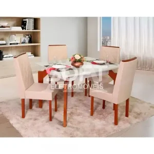 CJ MESA 4C SAO CARLOS ABEILLE RETANGULAR MEL/OFF WHITE