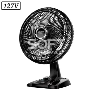 VENTILADOR MONDIAL VT40NB TURBO 40CM 6 PAS 3 VEL 127V PRETO