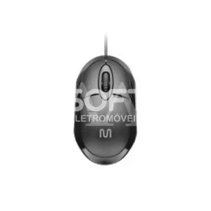 MOUSE MULTILASER  CLASSIC C/ FIO USB CABO 12OCM 3 BOTOES MO300 PRETO
