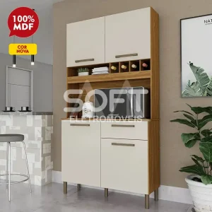 KIT 4P 1G RONIPA PINOT AMENDOA / OFF WHITE