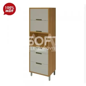 PANELEIRO NESHER TORRE QUENTE 2P 3G IMPERATRIZ FREIJO / OFF WHITE 5003