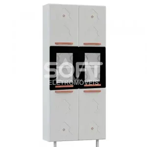 PANELEIRO TELASUL DUPLO 2P C/V NEW MIRAGE BRANCO / PRETO 815312-02