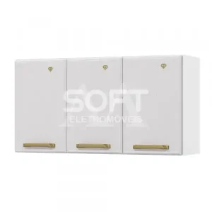 ARMARIO TELASUL TRIPLO MEDIO DIAMANTE NEW BRANCO 818004-01