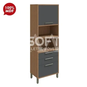 TORRE QUENTE 1P ABRIR 3G RONIPA P/ 2 FORNOS SYRAH 220CM CASTANHO / CHU