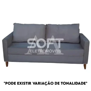 ESTOFADO MALU 3 LUGARES CHANEL GRAFITE VELUDO