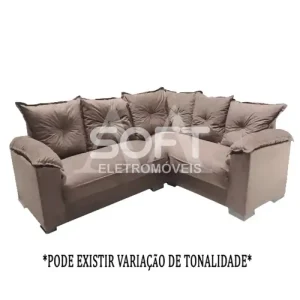 ESTOFADO LIFESPUMA LUGARES PAULINHA CANTO BEGE