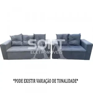 CJ ESTOFADO RG FLEX 2/3 LUGARES TURIM CINZA