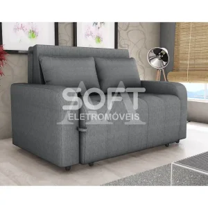 ESTOFADO CAMA MATRIX 2 LUGARES AMORA NEW LINHO MILLENIUM SATURNO CINZA