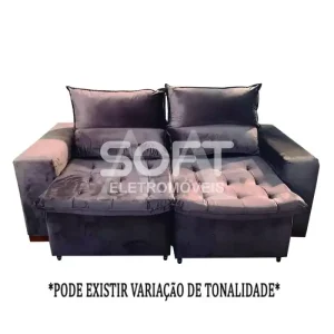 ESTOFADO BOMFLEX CHILE RETRATIL CHOCOLATE VELUDO INCA 17