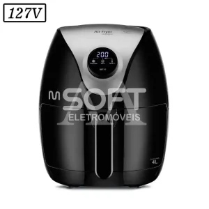 FRITADEIRA MULTILASER AIR FRYER DIGITAL 4L GO205 1500W 127V PRETA