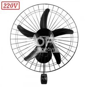 VENTILADOR MONDIAL NVP-PRO-50 PAREDE 50CM 5 PAS 3 VEL 220V PRETO