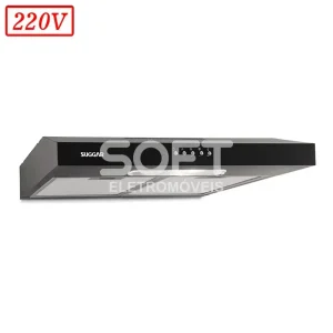 DEPURADOR AR SUGGAR SLIM 80CM 3 VEL 220V PRETO
