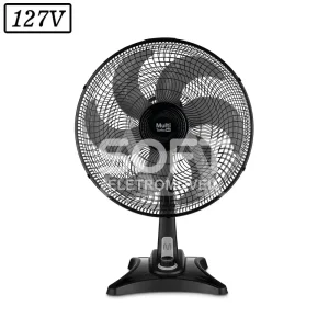 VENTILADOR MULTILASER TURBO VL401 40CM 6 PAS 3 VEL 127V PRETO