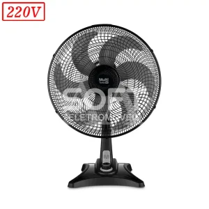 VENTILADOR MULTILASER TURBO VL402 40CM 6 PAS 3 VEL 220V PRETO