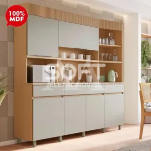 KIT 6P 3G NESHER REALEZA 220CM CARVALHO/GREIGE 500972