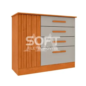 COMODA 4G 1P. ABRIR TCIL GUARANI CINAMOMO/OFF WHITE