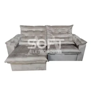 ESTOFADO BOMFLEX GRECIA RETRATIL AREIA ASTECA VELUDO INCA 03