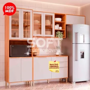 COZINHA MGM BRILHANTE CINAMOMO/OFF WHITE