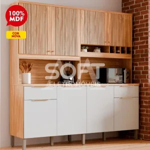 KIT 8P 2G RONIPA CONCORD AMENDOA/OFF WHITE