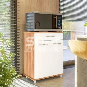 BALCAO NICIOLI 2P 1G ISIS DUPLO FREIJO/OFF WHITE CRISTAL