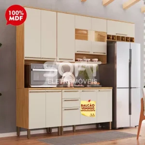 COZINHA RONIPA NAPOLI PRIME TORRE QUENTE AMENDOA/OFF WHITE