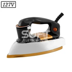 FERRO DE PASSAR PHILCO PFE01P SECO 127V PRETO/DOURADO