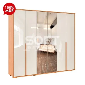 ROUPEIRO 6P ABRIR 6G ROBEL CONCEPT 2.7 LISO C/ PES FREIJO / OFF WHITE