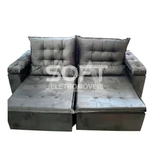 ESTOFADO RG VENEZA RETRATIL 2.20 CINZA INCA 10