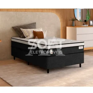 CJ BASE BOX/COLCHAO D26 88X188X72 PLUMATEX SMARTFLEX BLACK