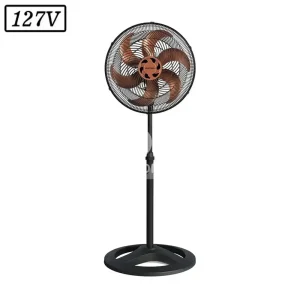 VENTILADOR VENTISOL TURBO 6 PREMIUM COLUNA 40CM 6 PAS 3 VEL 127V PRETO