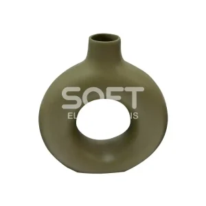 GARRAFA CERAMICA DONUTS P VERDE MUSGO