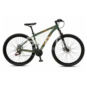 BICICLETA COLLI COLLINA ARO 29 C/MARCHA VERDE MILITAR C/LARANJA