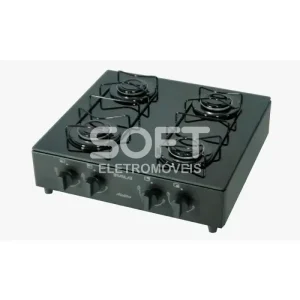 FOGAO 4B BRASLAR COOKTOP ASIATICO GLASS BLACK