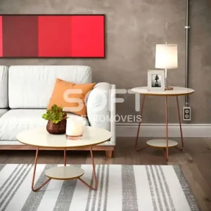 JOGO DE MESA EJ LIZ OFF WHITE/FREIJO