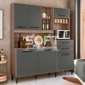 KIT 6P 2G NICIOLI SALSA CARVALHO NATURE/CHUMBO