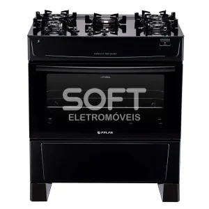 FOGAO 5B ATLAS MONACO TOP GLASS PRETO