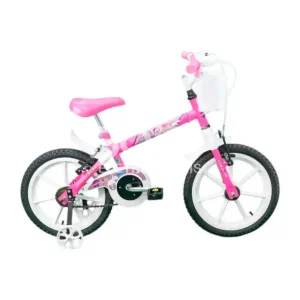 BICICLETA TK3 TRACK PINKY ARO 16 INFANTIL S/MARCHA ROSA/BRANCO