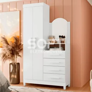 COMODA 4G 2P. ABRIR C/ ESPELHO ALBATROZ NEW CAPRI QUADRIFLEX