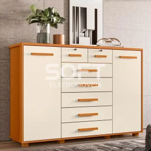 COMODA 7G 2P. ABRIR ALBATROZ FONTANA CINAMOMO/OFF WHITE