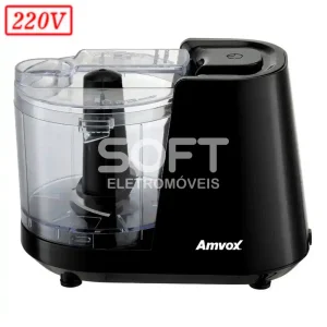 MINIPROCESSADOR AMVOX APR 1001 100W 220V PRETO