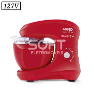 BATEDEIRA ARNO PLANETARIA SUPERCHEF KM02 1 TIGELA 750W 15 VEL 127V VER