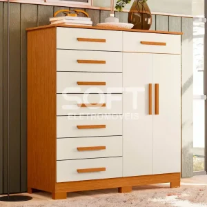 COMODA 8G 2P. ABRIR ALBATROZ NEW VERONA BRANCO