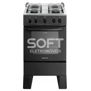 FOGAO 4B ATLAS MILAO PRETO