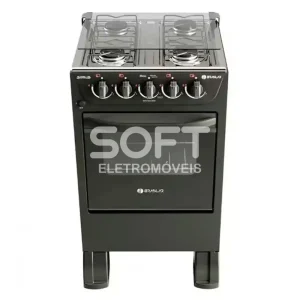 FOGAO 4B BRASLAR PISO NEW SIRIUS SIMPLES BLACK