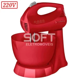 BATEDEIRA CADENCE BAT411 JOLIE COLORS 1 TIGELA 200W 3 VEL 220V VERMELH