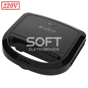 SANDUICHEIRA TOAST GRILL CADENCE SAN260 750W 220V PRETA