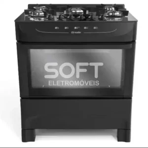 FOGAO 5B MUELLER MFV5BB MESA VIDRO PRETO