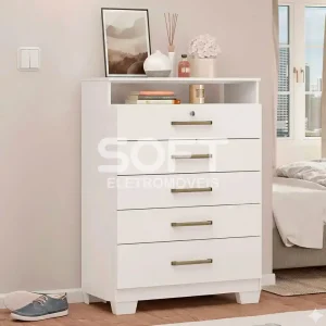 COMODA 5G DEMOBILE TRIUNFO C/PE BRANCO