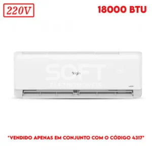 AR CONDICIONADO EVAPORADORA ELGIN SPLIT HIGH WALL ECO INVERTER II C/ WIFI 18000 BTU 220V