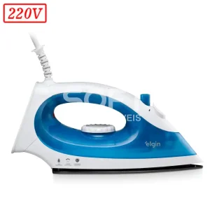 FERRO DE PASSAR ELGIN A VAPOR IRON PRESS 220V BRANCO/AZUL